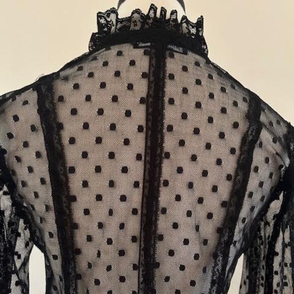 Vintage Betsey Johnson Lace Cardigan - Picture 3 of 7